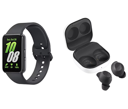 Galaxy Fit3 gris / Buds FE graphite