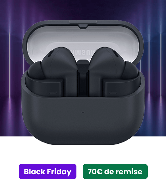 Black Friday - 70€ de remise - Galaxy Buds3 FE