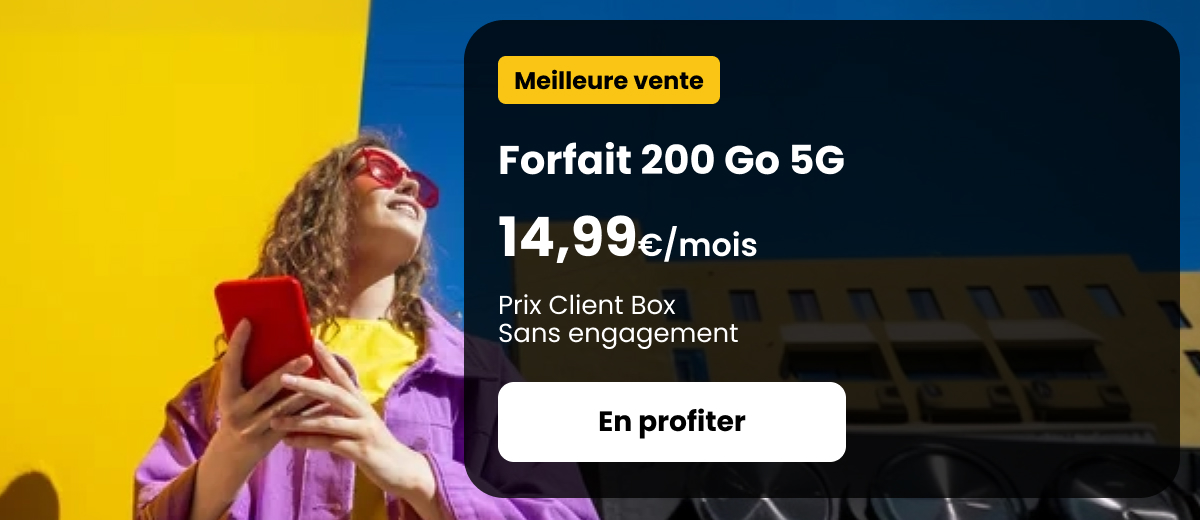 Forfait 200 Go 5G SFR