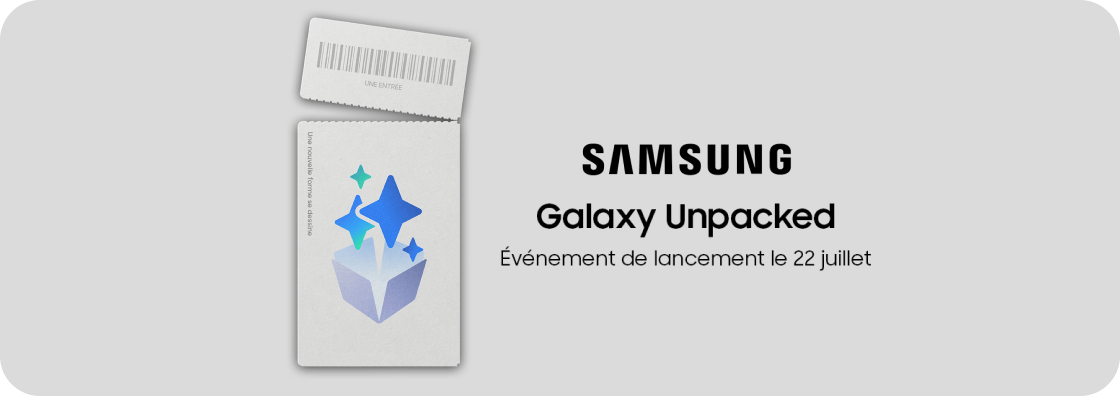 Samsung Galaxy Unpacked - Événement de lancement le 22 juillet